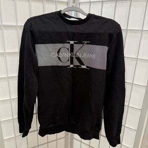 Calvin Klein Black Sweatshirt with Logo